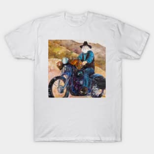 Count Lev Nikolayevich Sets Off On a Motorcycle Trip Across The USA T-Shirt